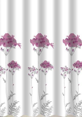 Zuhanyfüggöny - FLOWERS - Impregnált textil - 180 x 200 cm