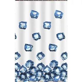   Zuhanyfüggöny - ICE CUBE - Impregnált textil - 180 x 200 cm