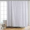 Zuhanyfüggöny - SQUARE - Impregnált textil - 180 x 200 cm