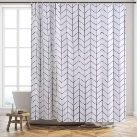 Zuhanyfüggöny - SQUARE - Impregnált textil - 180 x 200 cm