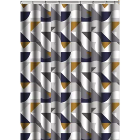   Zuhanyfüggöny - SILVER MOSAIC - Impregnált textil - 180 x 200 cm