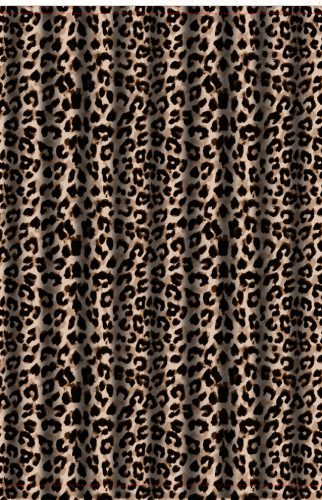 Zuhanyfüggöny - LEOPARD PRINT - Impregnált textil - 180 x 200 cm