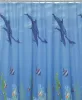 Zuhanyfüggöny - DOLPHIN - Impregnált textil - 180 x 200 cm