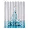 Zuhanyfüggöny - WATER FLOWER - Impregnált textil - 180x200