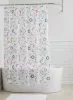 Zuhanyfüggöny - NEW WATER DROP - Impregnált textil - 180 x 200 cm