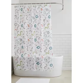   Zuhanyfüggöny - NEW WATER DROP - Impregnált textil - 180 x 200 cm