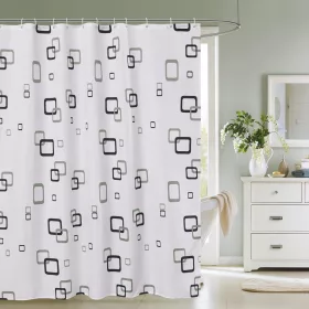   Zuhanyfüggöny - NEW GEOMETRY - Impregnált textil - 180 x 200 cm