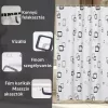 Zuhanyfüggöny - NEW GEOMETRY - Impregnált textil - 180 x 200 cm