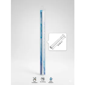   Zuhanyfüggönytartó-rúd - egyenes - állítható/ teleszkópos - fehér - 110-200 cm