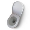 Eros OVAL padlón álló WC - WC ülőkével komplett - perem nélküli öblítés - alsó / hátsó kifolyású