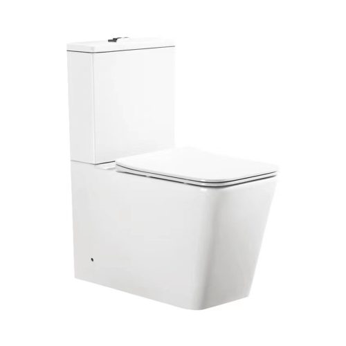 Viva ES QUADRO monoblokk WC - perem nélküli - WC ülőkével komplett - mély öblítésű