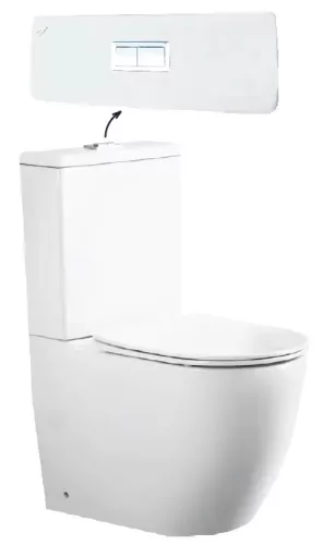 Eros ES OVAL monoblokk WC - perem nélküli - WC ülőkével komplett