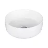 Eros SIMPLE 8 - PULTRA ültethető - Top Counter - porcelán mosdó - MATT FEHÉR - 36 x 36 x 13 cm