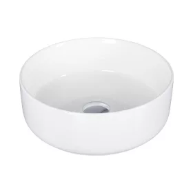   Eros SIMPLE 8 - PULTRA ültethető - Top Counter - porcelán mosdó - MATT FEHÉR - 36 x 36 x 13 cm