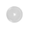 Eros SIMPLE 8 - PULTRA ültethető - Top Counter - porcelán mosdó- MATT FEKETE/FEHÉR - 36 x 36 x 13 cm