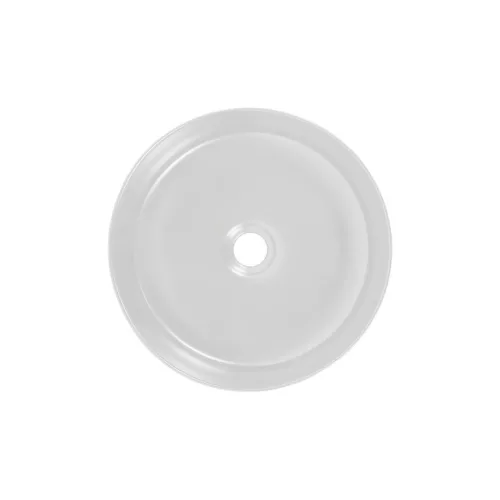 Eros SIMPLE 8 - PULTRA ültethető - Top Counter - porcelán mosdó- MATT FEKETE/FEHÉR - 36 x 36 x 13 cm