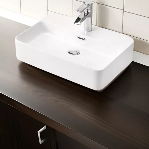 Eros TRUST 2 - PULTRA ültethető - Top Counter - porcelán mosdó - 55 x 38 cm