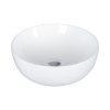 EROS RAISE - PULTRA ültethető - Top Counter - porcelán mosdó - O - Ø 41 cm