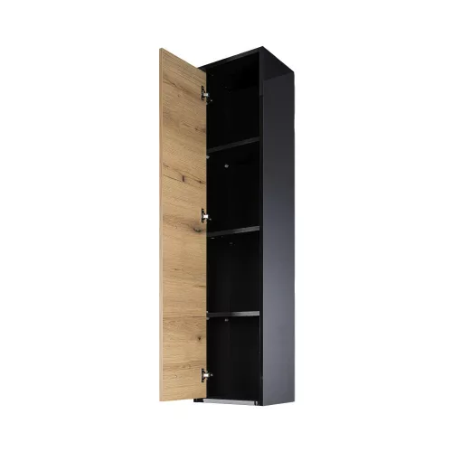 Piramida EURIDIKA OLIVA - FEKETE BETA fali fürdőszobai - ÁLLÓSZEKRÉNY - 35 x 150 x 30 cm