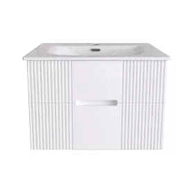   TMP MODENA 75 fali függesztett fürdőszobabútor - SKY E-8099-75 porcelán mosdóval - 75 x 46 x 55 cm