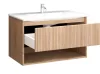 TMP SLIM STRIPE 75 fali függesztett fürdőszobabútor - SKY E-8099-75 porcelán mosdóval - 75 x 46 cm