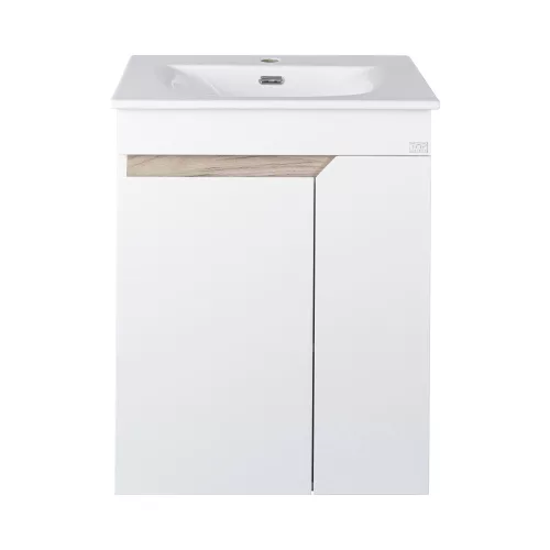 TMP VISION LONG 60 fali függesztett fürdőszobai bútor - SKY E-8099-60 mosdóval- 61 x 46 x 74 cm