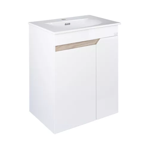 TMP VISION LONG 60 fali függesztett fürdőszobai bútor - SKY E-8099-60 mosdóval- 61 x 46 x 74 cm