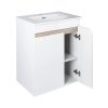 TMP VISION LONG 60 fali függesztett fürdőszobai bútor - SKY E-8099-60 porcelán mosdóval- 61 x 46 cm
