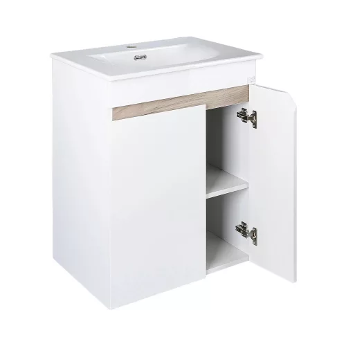 TMP VISION LONG 60 fali függesztett fürdőszobai bútor - SKY E-8099-60 mosdóval- 61 x 46 x 74 cm