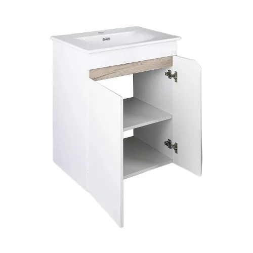 TMP VISION LONG 60 fali függesztett fürdőszobai bútor - SKY E-8099-60 mosdóval- 61 x 46 x 74 cm