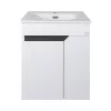 TMP VISION 50 fali függesztett fürdőszobai bútor - SKY 3 E-8099-50 porcelán mosdóval - 51 x 40 cm
