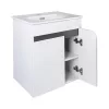 TMP VISION 50 fali függesztett fürdőszobai bútor - SKY 3 E-8099-50 porcelán mosdóval - 51 x 40 cm