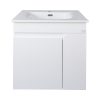 TMP VISION 60 fali függesztett fürdőszobai bútor - SKY E-8099-60 porcelán mosdóval - 61 x 46 cm