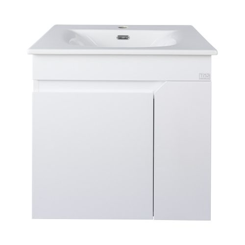 TMP VISION 60 fali függesztett fürdőszobai bútor - SKY E-8099-60 porcelán mosdóval - 61 x 46 cm