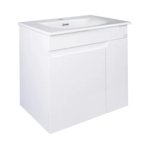 TMP VISION 60 fali függesztett fürdőszobai bútor - SKY E-8099-60 porcelán mosdóval - 61 x 46 x 56 cm