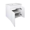 TMP VISION 60 fali függesztett fürdőszobai bútor - SKY E-8099-60 porcelán mosdóval - 61 x 46 x 56 cm