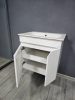 TMP VISION 60 fali függesztett fürdőszobai bútor - SKY E-8099-60 porcelán mosdóval - 61 x 46 cm