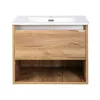 TMP NORD CRAFT 60 fali függesztett fürdőszobabútor - SKY E-8099-60 porcelán mosdóval- 61 x 46 cm
