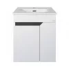 TMP VISION 55 fali függesztett fürdőszobai bútor - SKY E-8099-55 porcelán mosdóval - 55 x 46 cm