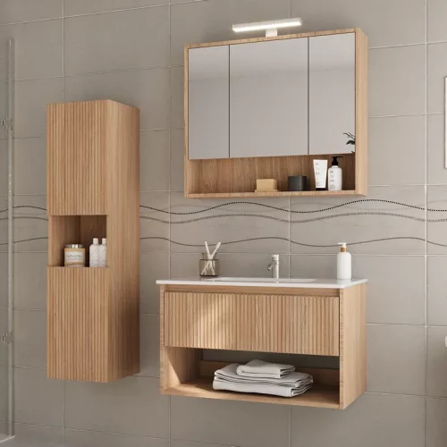 TMP SLIM STRIPE tükrös szekrény - 75 x 65 cm