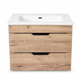   TMP VOX 60 GOLD CRAFT - fali fürdőszobabútor- Eros SKY E-8099-60 porcelán mosdóval - 61 x 46 x 46 cm