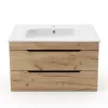 TMP VOX 80 GOLD CRAFT - fali fürdőszobabútor - NewArc 504080 porcelán mosdóval - 80 x 45 x 46 cm