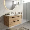 TMP VOX 80 GOLD CRAFT - fali fürdőszobabútor - NewArc 504080 porcelán mosdóval - 80 x 45 x 46 cm