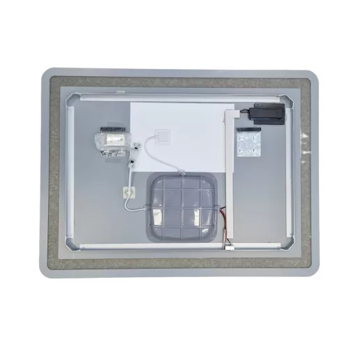 Viva AURA fürdőszoba tükör - érintőkapcsolós - páramenetesítős - órával - LED - FEKVŐ - 80 x 60 cm