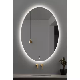   Viva AURA PINO 60 fürdőszoba tükör - érintésmentes - AMBIENT LED - ELIPSZIS -ÁLLÓ - 60x80 cm
