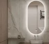 Viva AURA PINO 50 fürdőszoba tükör - érintésmentes - AMBIENT LED - OVÁLIS - ÁLLÓ - 50x90 cm