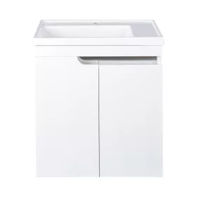   Piramida EURIDIKA 60 LH fali fürdőszobabútor - műmárvány mosdóval - 2 ajtós - 60 x 64 x 38 cm