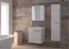 Piramida EURIDIKA 60 LH fali fürdőszobabútor - műmárvány mosdóval - 2 ajtós - 60 x 64 x 38 cm
