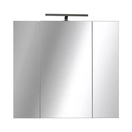 Piramida AKVA Tükrös fürdőszobai szekrény - LED világítással - 75 x 69 x 15 cm
