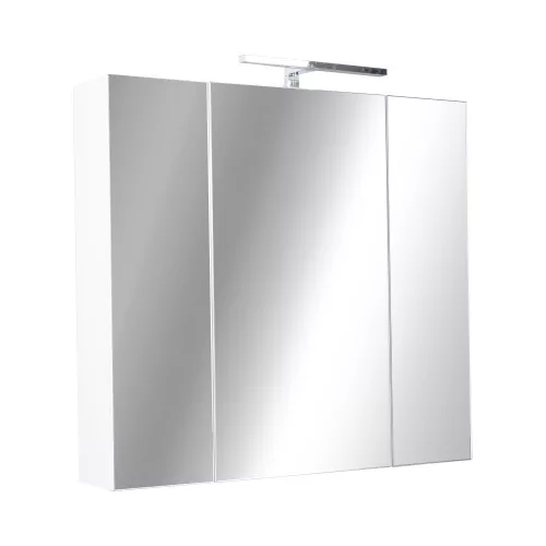 Piramida AKVA Tükrös fürdőszobai szekrény - LED világítással - 75 x 69 x 15 cm